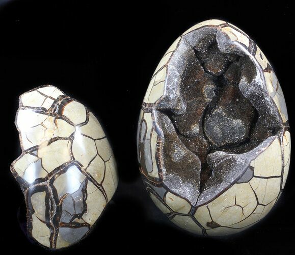 Septarian Dragon Egg Geode - Removable Section #34695